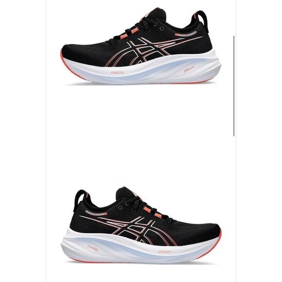 ASICS Men's Gel-Nimbus 26 Running Shoe, US Size 9.5 Black/True RED - Picture 14 of 15